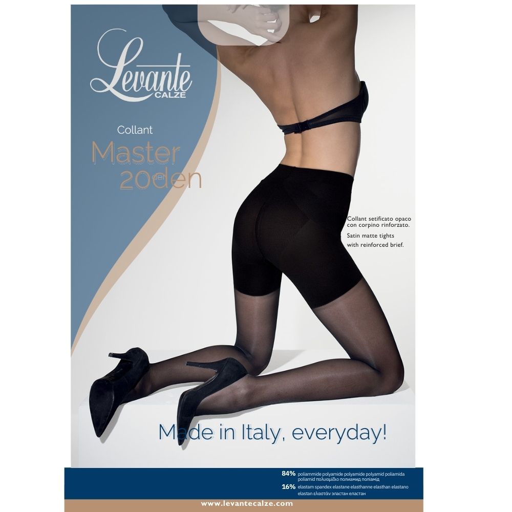 Master 20 den (TG 5 XXL) collant setificato Levante paia 6