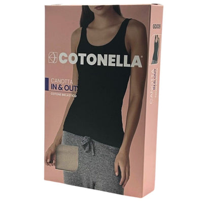 Canotta donna spalla larga cotone In e Out Cotonella articolo GD009