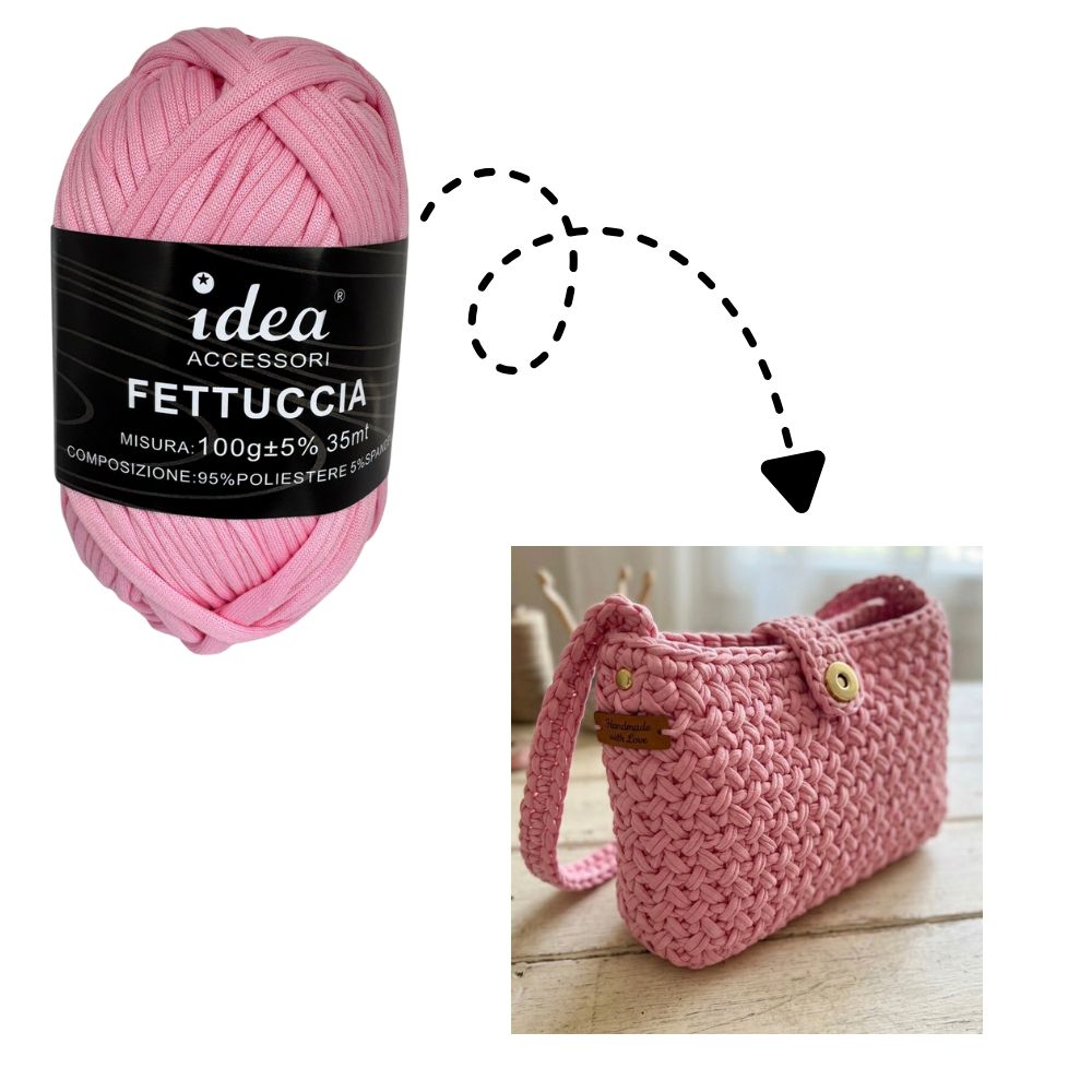 Fettuccia Lycra soft per realizzare borse Idea cf da gr 500 (5 da 100 gr)
