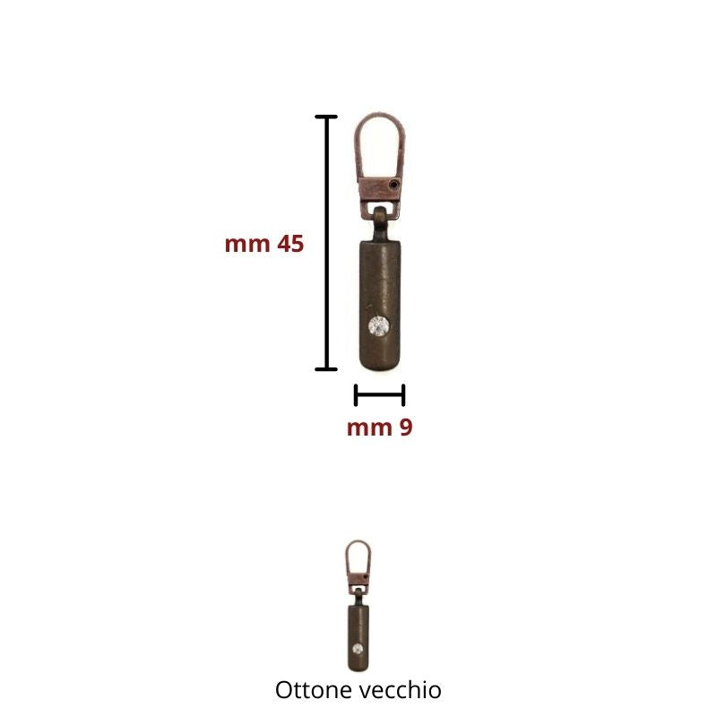 Replacement zipper pull item 785
 5 pieces