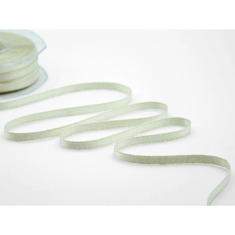 Lamé effect satin ribbon h 6 mm item A1006/O/A 50 meters