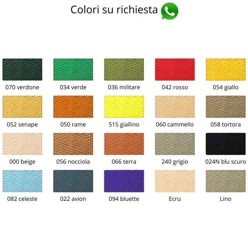 Nastro spigato per bordo tappeti h mm 60 metri 25