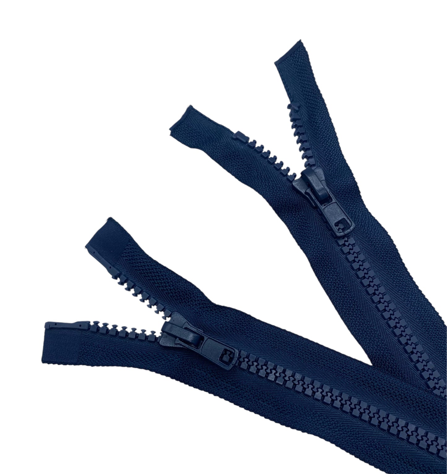 Cerniera lampo spessa carro combi (2 cursori) 80 cm divisibile catena plastica 8 mm articolo 1184/10/80