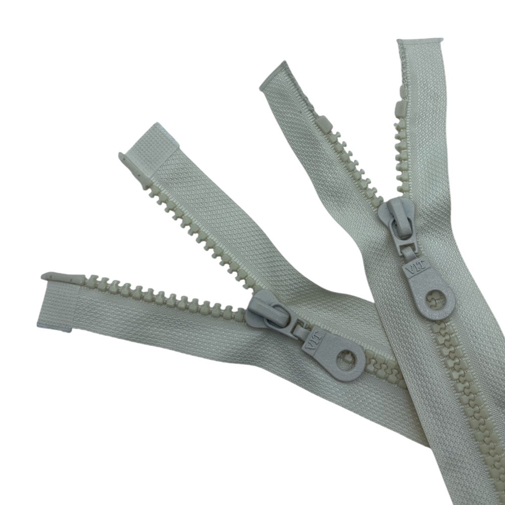 Combi zipper (2 sliders) 60 cm carriage 6 mm divisible plastic chain item 1184/9/60
