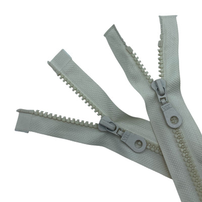 Cerniera lampo combi (2 cursori) carro 100 cm catena plastica 6 mm divisibile articolo 1184/9/100