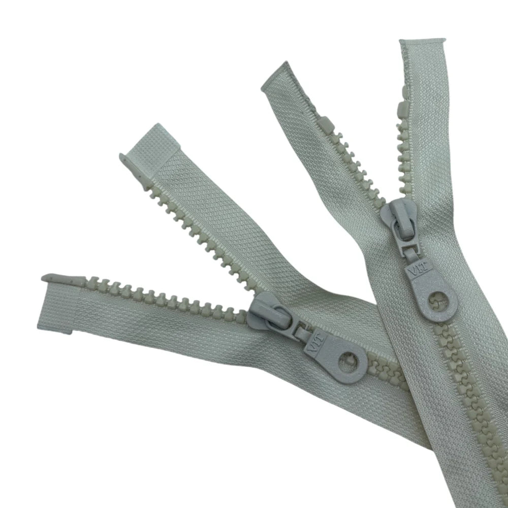 Cerniera lampo combi (2 cursori) carro  75 cm catena plastica 6 mm divisibile articolo 1184/9/75