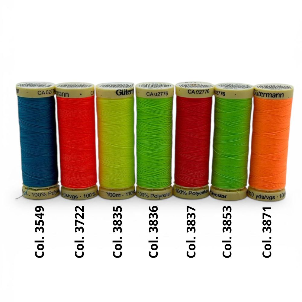 Gutermann spola da 100 mt 100% poliestere articolo 701890