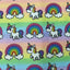 Tessuto fantasia in poliestere h 140 cm articolo Cotton stamp
