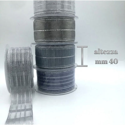 Lamé worked ribbon h mm 40 item V121/41 20 meters