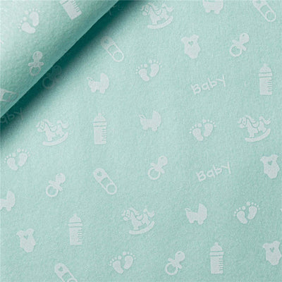 Printed felt h 90 cm patterned cloth item