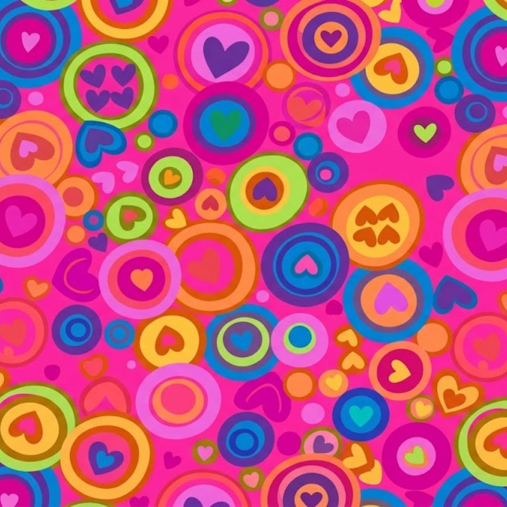 Printed lycra fabric, 150 cm high, Circus item