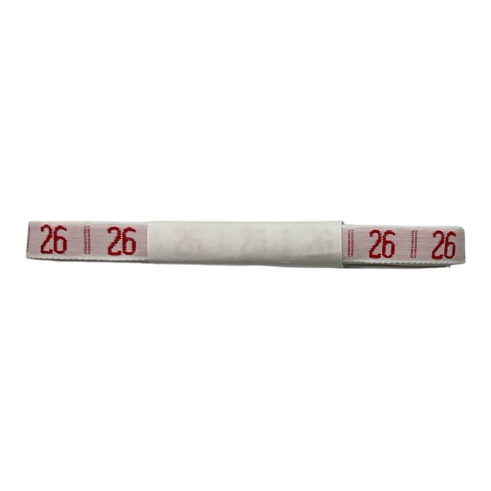 Numerini ricamati da cucire marca biancheria, altezza 1 cm, confezione da 144 pezzi (dello stesso numero)