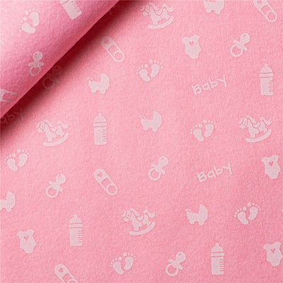 Printed felt h 90 cm patterned cloth item