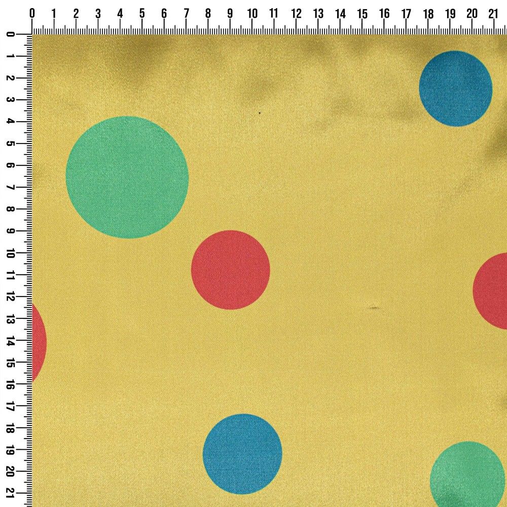 Printed satin fabric h 150 cm, Jolly item