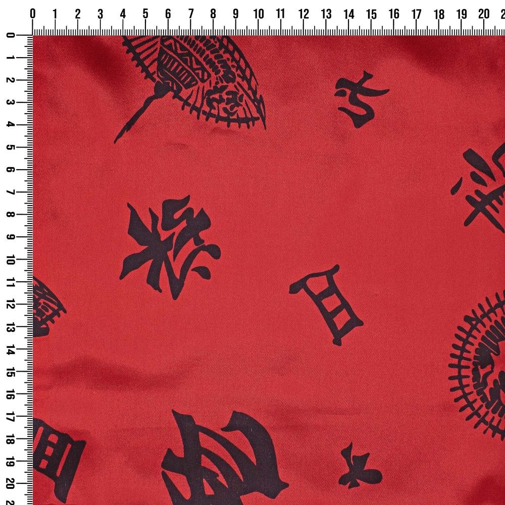 Printed satin fabric h 150 cm, Jolly item