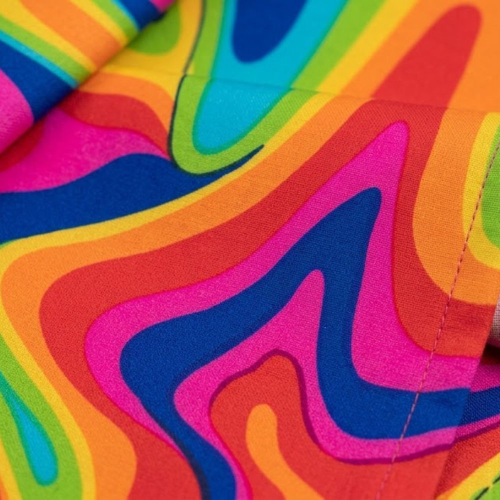 Printed lycra fabric, 150 cm high, Circus item