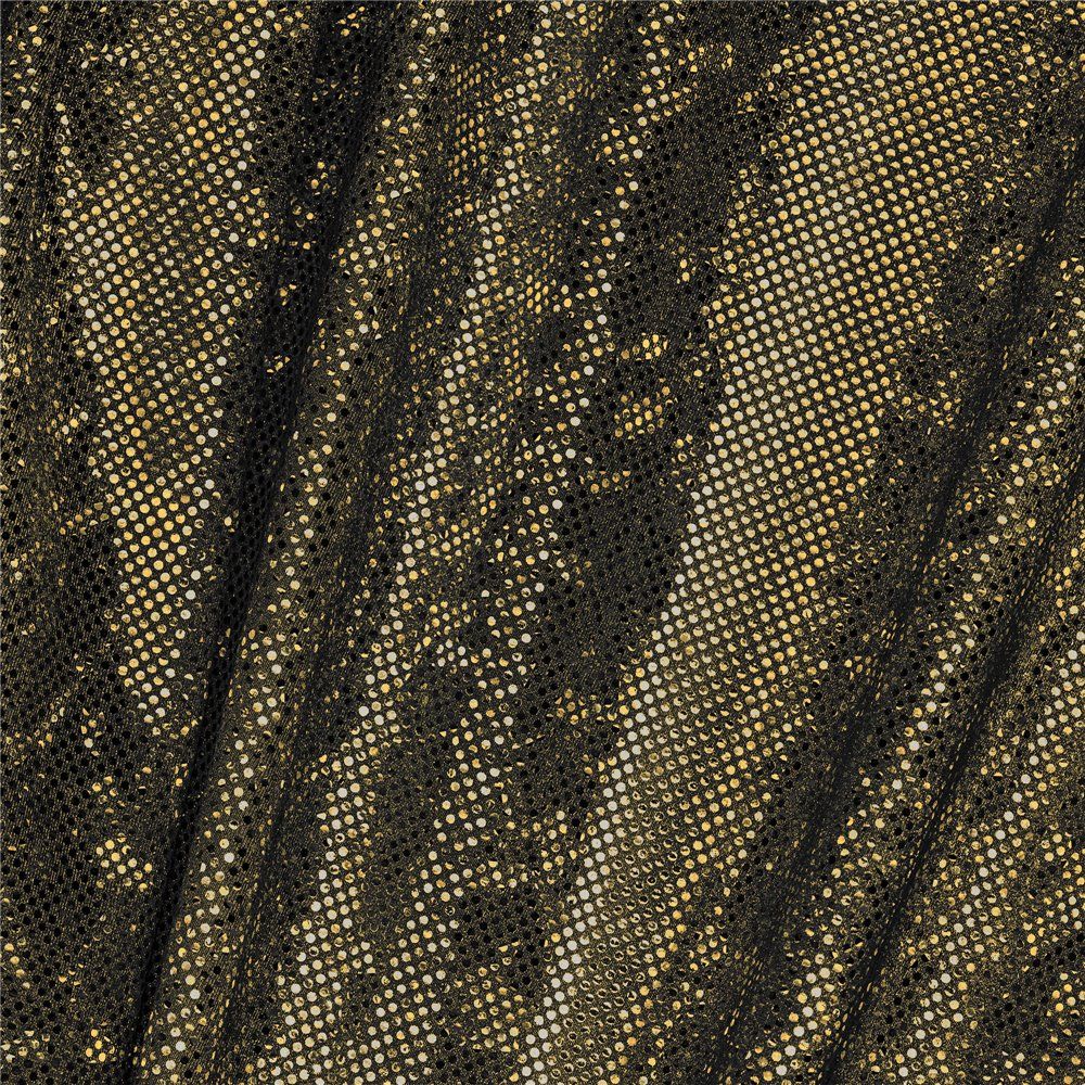 Lyrca fabric with rhinestone effect, h 150 cm, article Honey