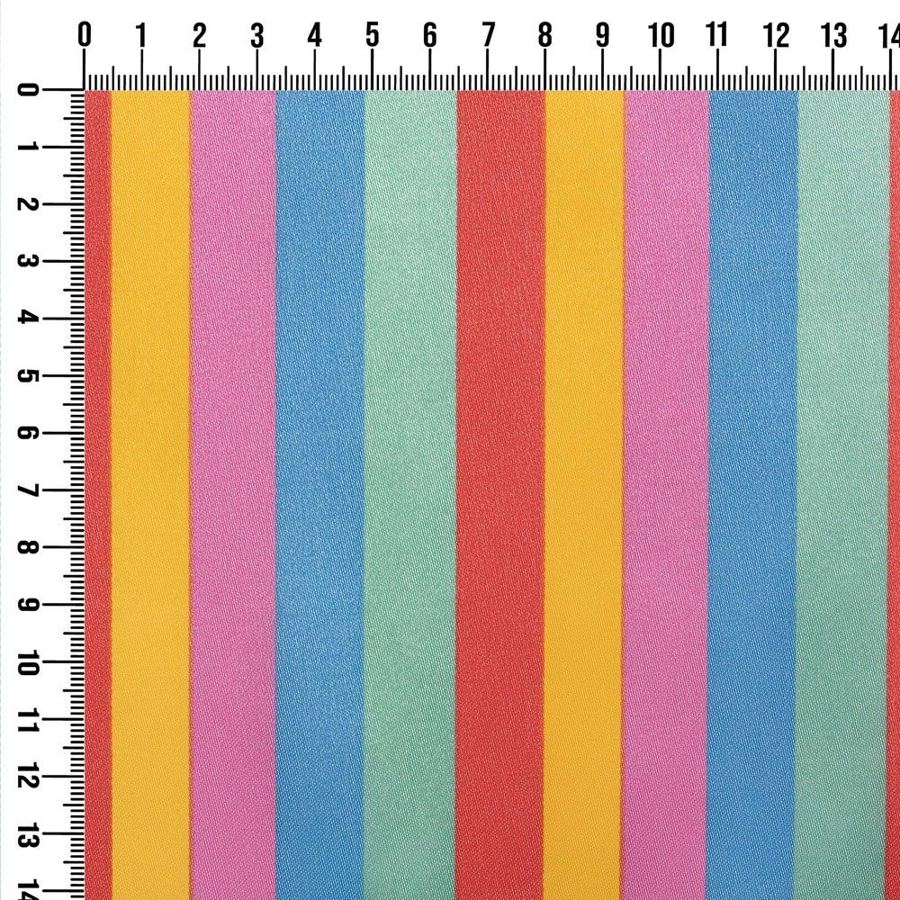 Printed satin fabric h 150 cm, Jolly item