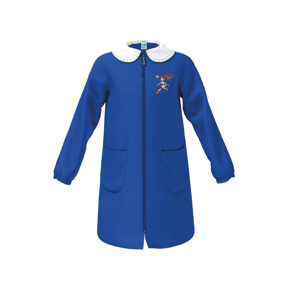 Grembiule con ricamo bambina scuola Siggi