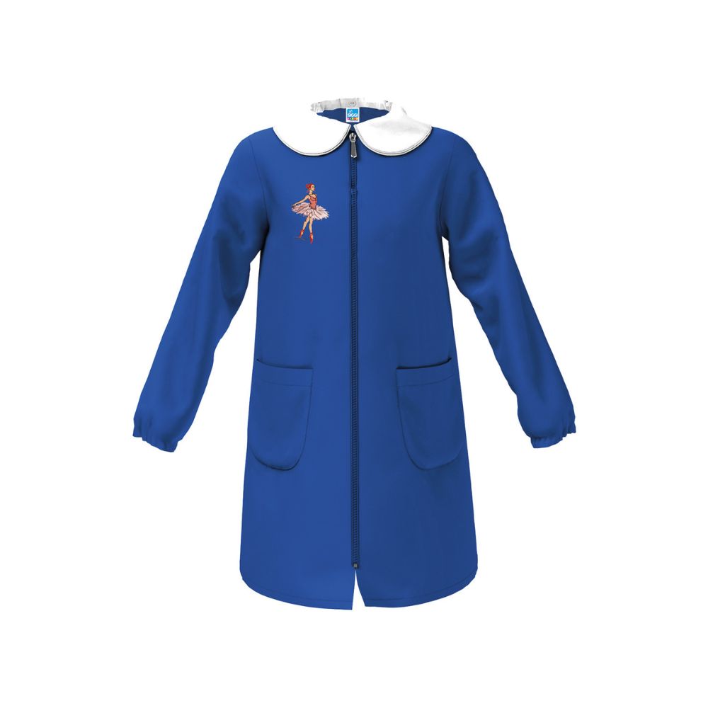 Grembiule con ricamo bambina scuola Siggi