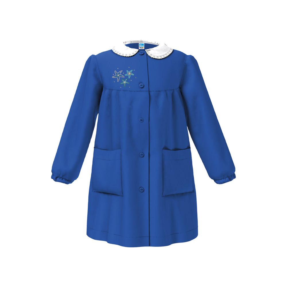 Grembiule con ricamo bambina scuola Siggi