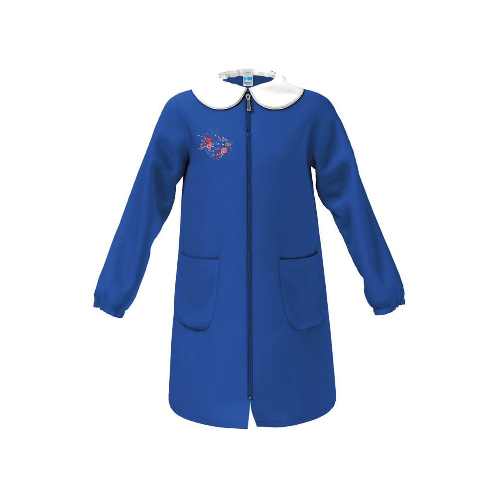 Grembiule con ricamo bambina scuola Siggi