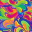 Printed lycra fabric, 150 cm high, Circus item