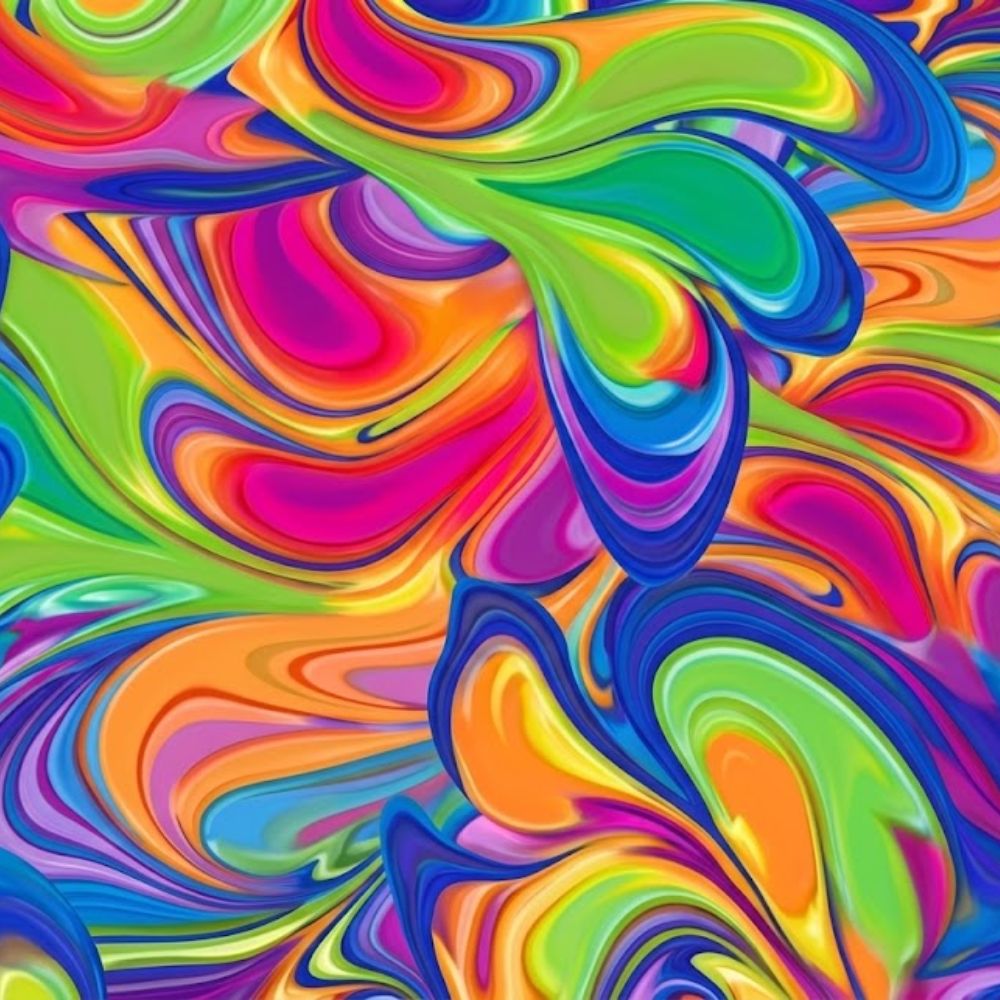 Printed lycra fabric, 150 cm high, Circus item
