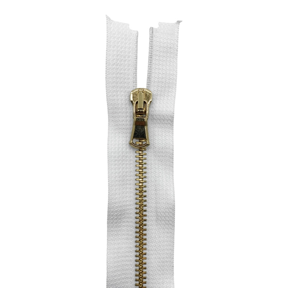 85cm brass metal zipper combo (2 sliders) 5mm divisible chain