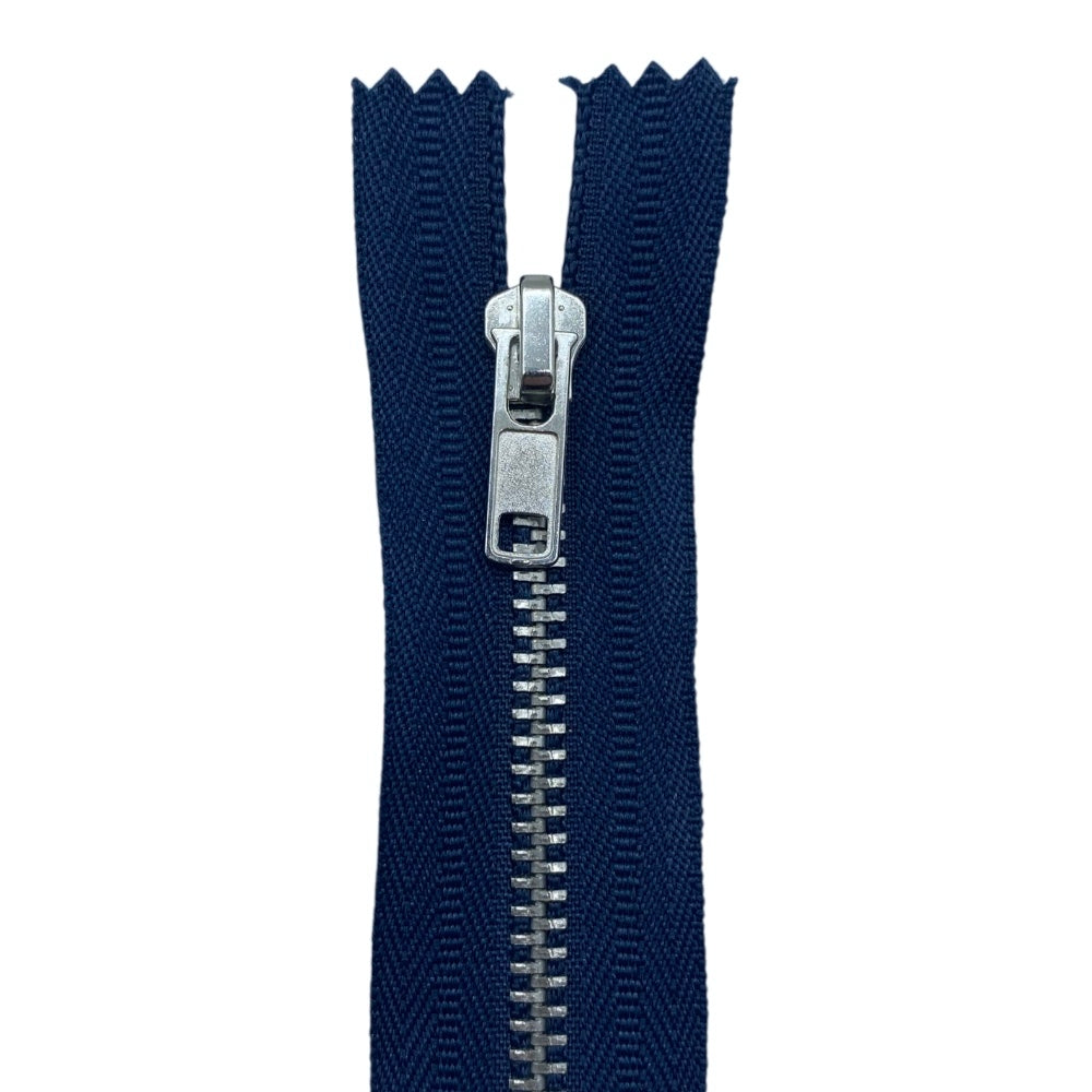 18cm nickel silver zipper with 4mm chain