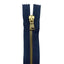 85cm brass metal zipper combo (2 sliders) 5mm divisible chain