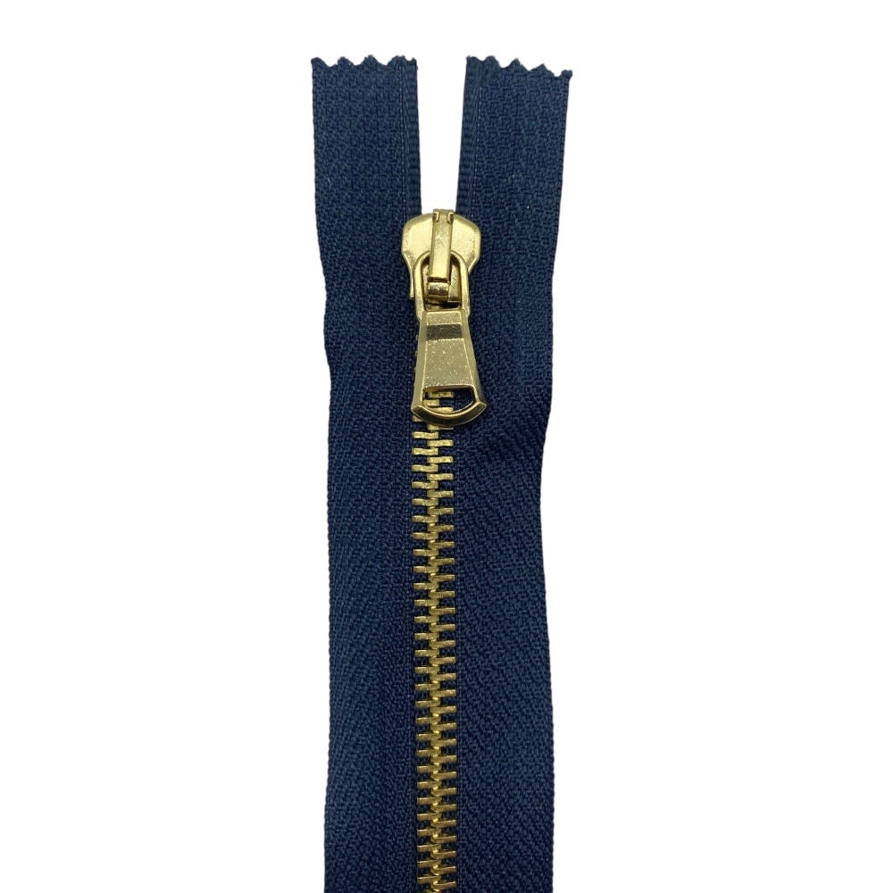 85cm brass metal zipper combo (2 sliders) 5mm divisible chain
