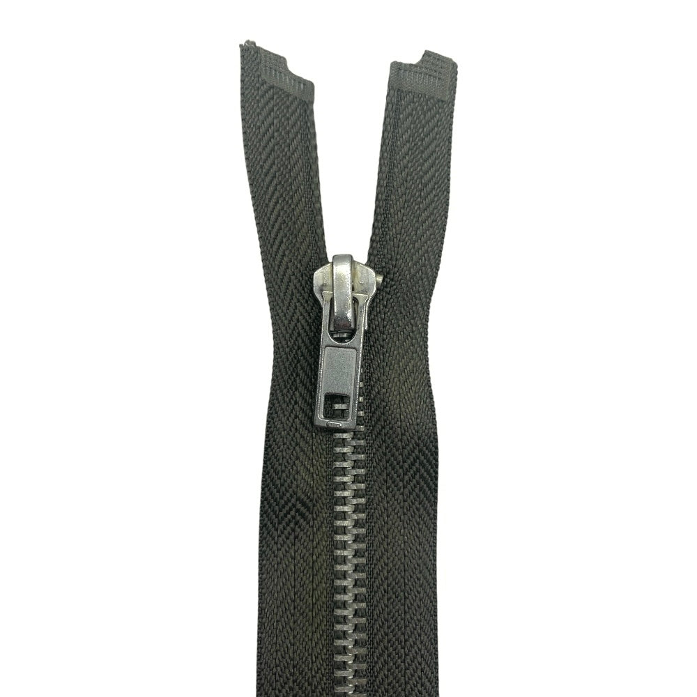 70cm divisible nickel silver metal zipper with 5mm chain