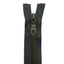 Old brass metal zipper 85 cm combi (2 sliders) 5 mm divisible chain