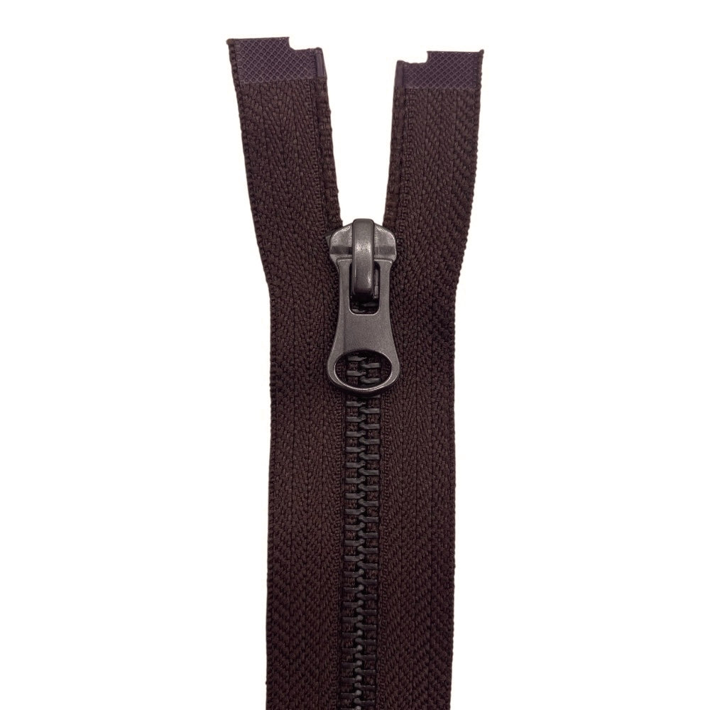 70cm divisible gunmetal metal zipper with 5mm chain