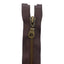 70cm divisible old brass metal zipper with 5mm chain