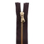 70cm divisible brass metal zipper with 5mm chain
