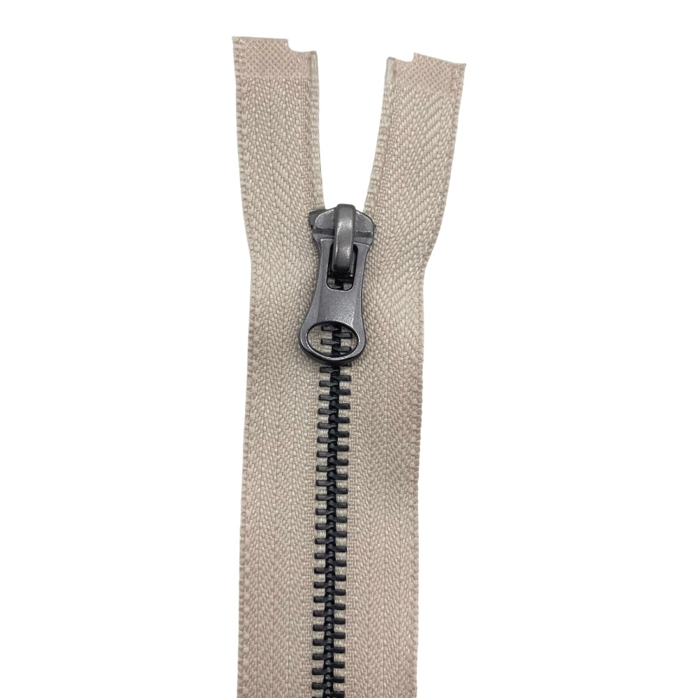 85cm combi gunmetal metal zipper (2 sliders) 5mm divisible chain