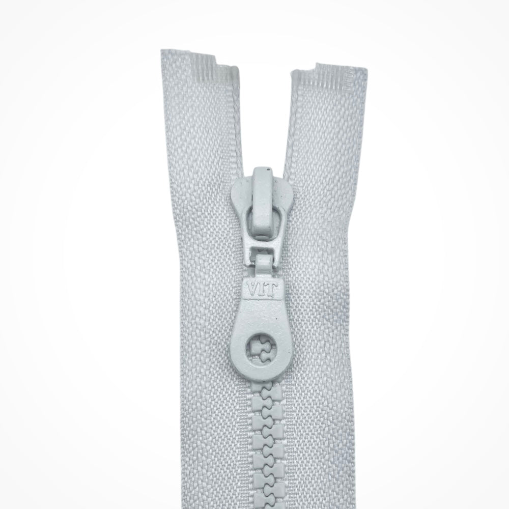 65cm divisible plastic chain zipper, 6mm article 1184/6/65