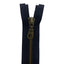 70cm divisible old brass metal zipper with 5mm chain