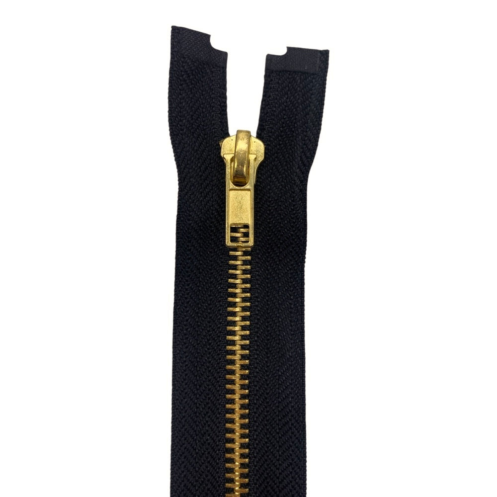 85cm brass metal zipper combo (2 sliders) 5mm divisible chain