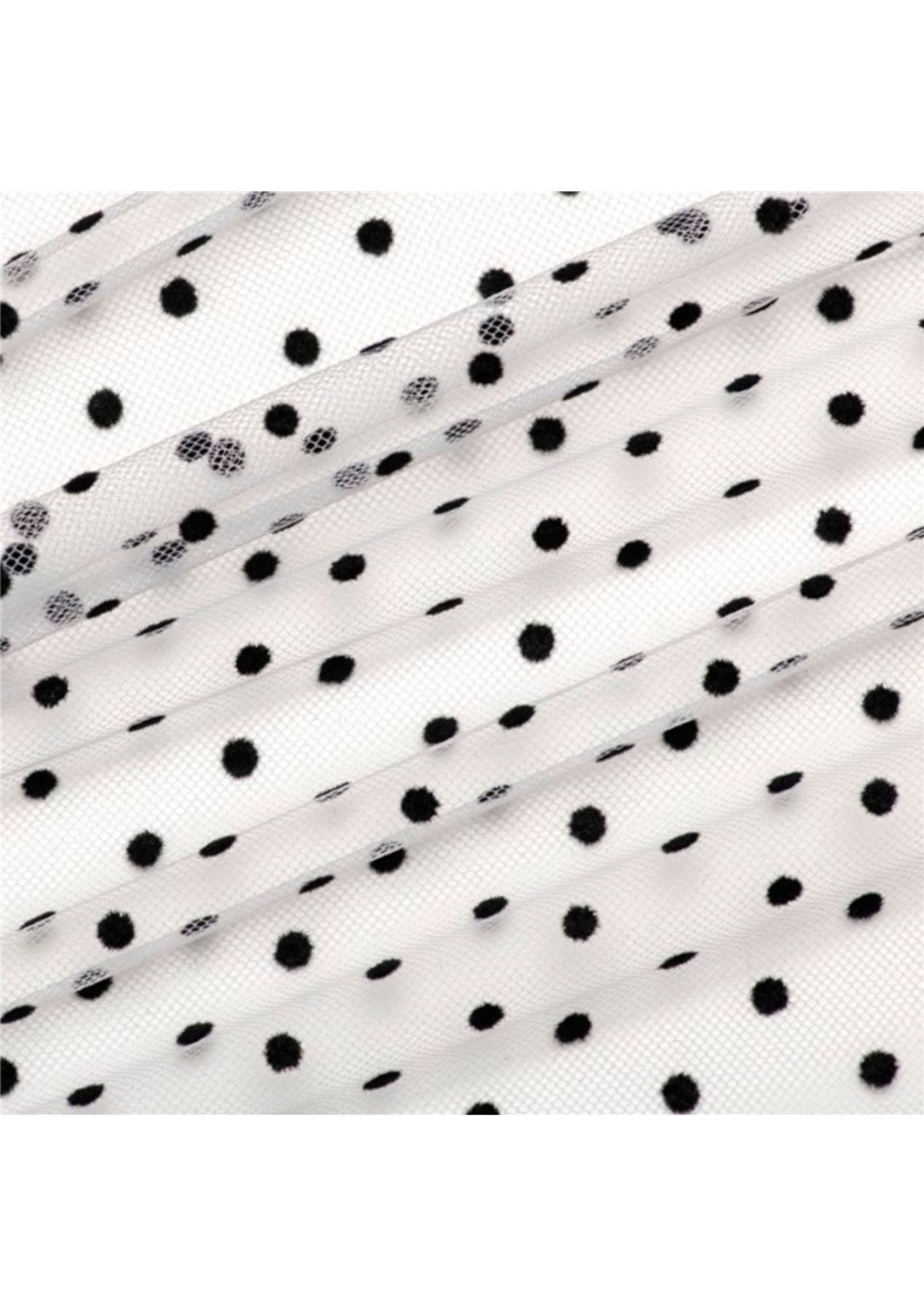 Tulle floccato pois h cm 150 articolo Ravello