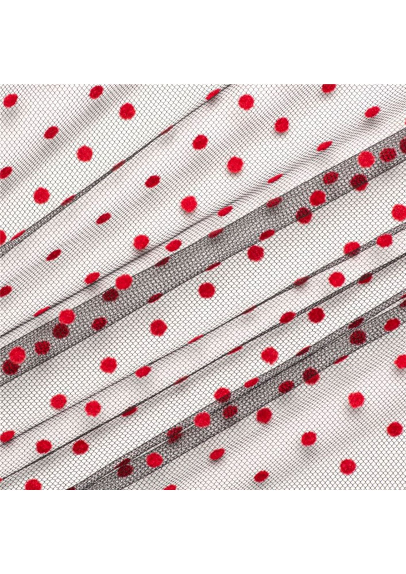 Tulle floccato pois h cm 150 articolo Ravello