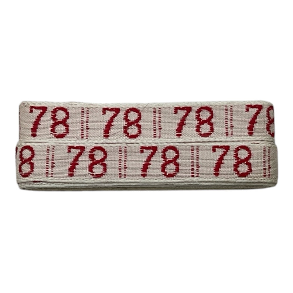 Numerini ricamati da cucire marca biancheria, altezza 1 cm, confezione da 144 pezzi (dello stesso numero)