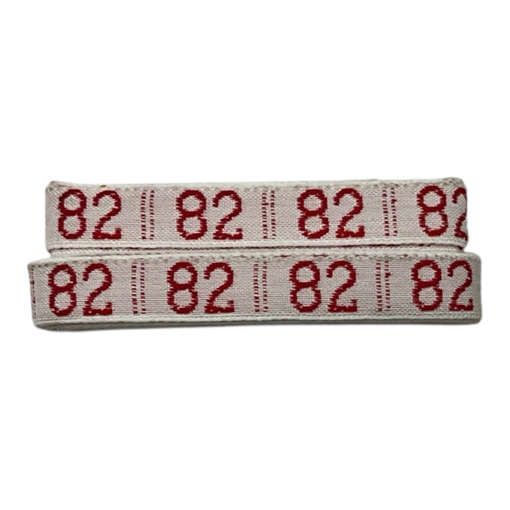 Numerini ricamati da cucire marca biancheria, altezza 1 cm, confezione da 144 pezzi (dello stesso numero)