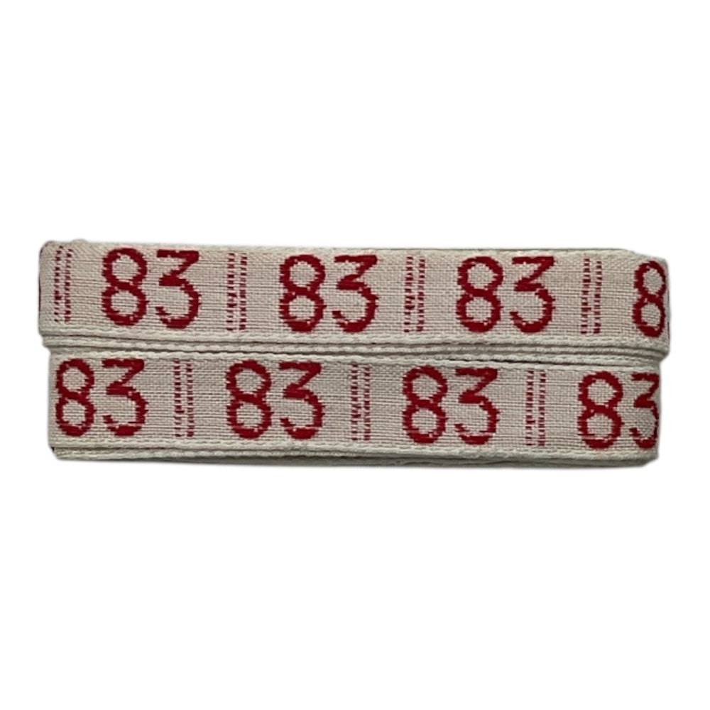 Numerini ricamati da cucire marca biancheria, altezza 1 cm, confezione da 144 pezzi (dello stesso numero)