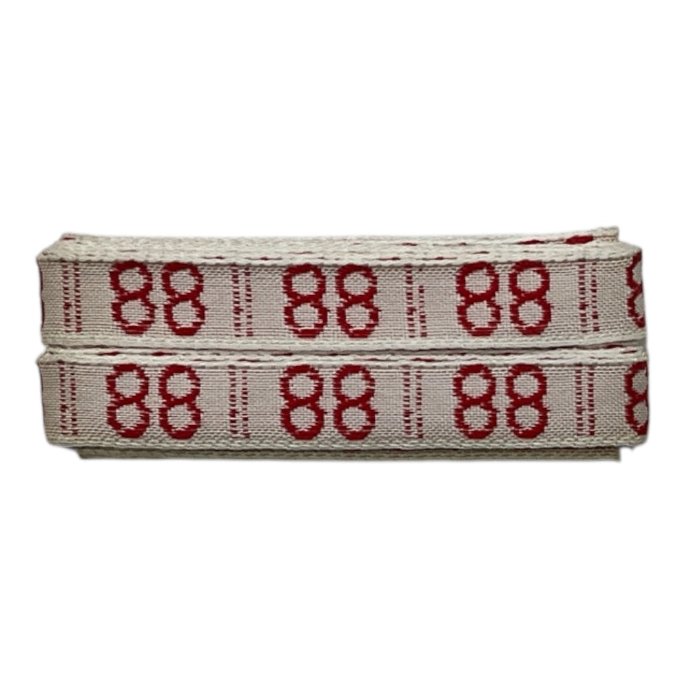 Numerini ricamati da cucire marca biancheria, altezza 1 cm, confezione da 144 pezzi (dello stesso numero)