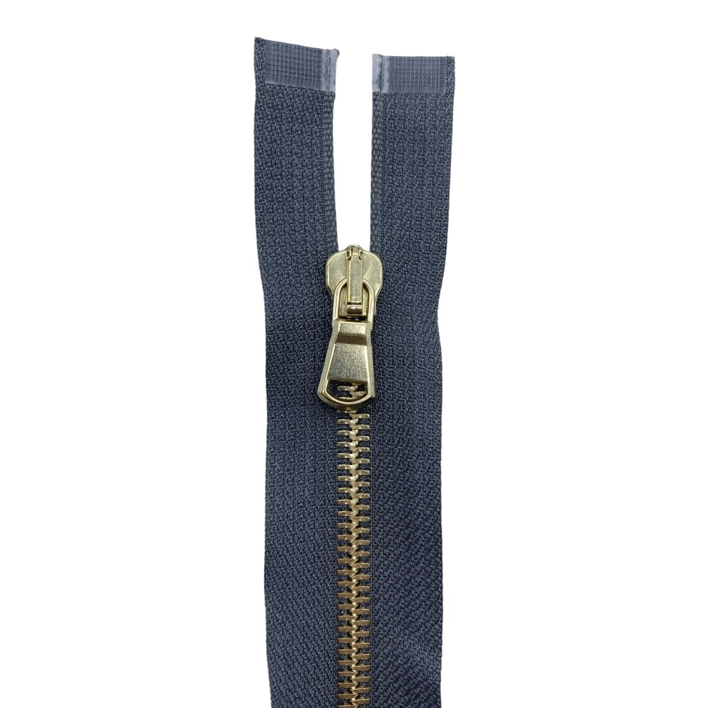 85cm brass metal zipper combo (2 sliders) 5mm divisible chain
