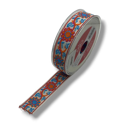 Nastro jacquard motivo Floreale multicolor H mm 30 articolo 680 metri 10
