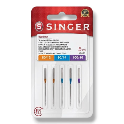Singer 2022 Overlock / Serger Machine Needles, Pack of 5